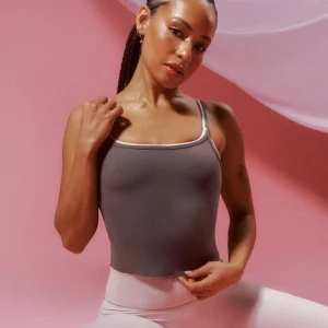 Lycra Seamless Tank - Slate Grey