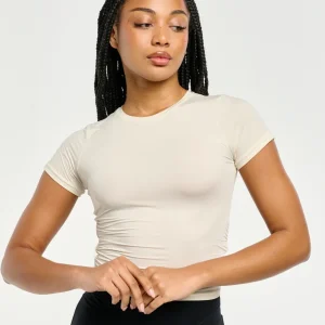 SmoothForm Ruched Sculpt Top - Taupe