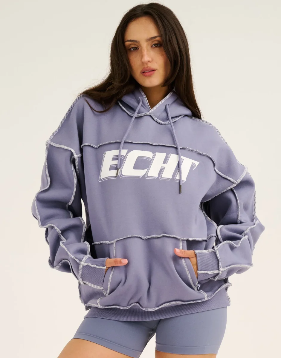 Track Hoodie – Washed Blue